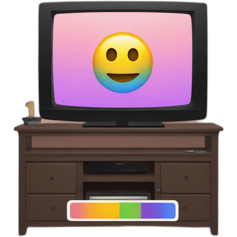 color scheme bars on TV emoji