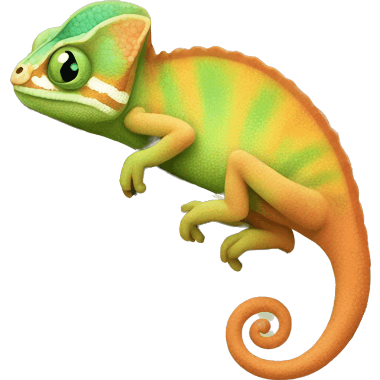 cute simple chameleon emoji