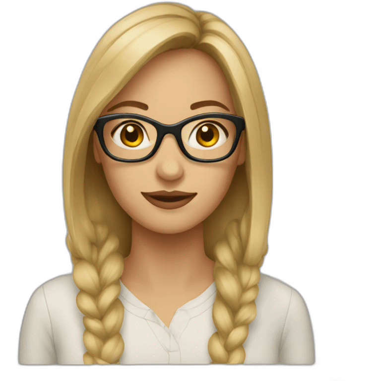 woman glasses emoji