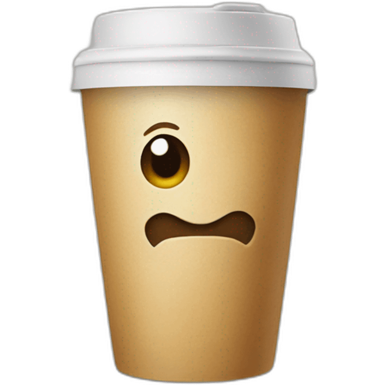 walking coffee cup emoji