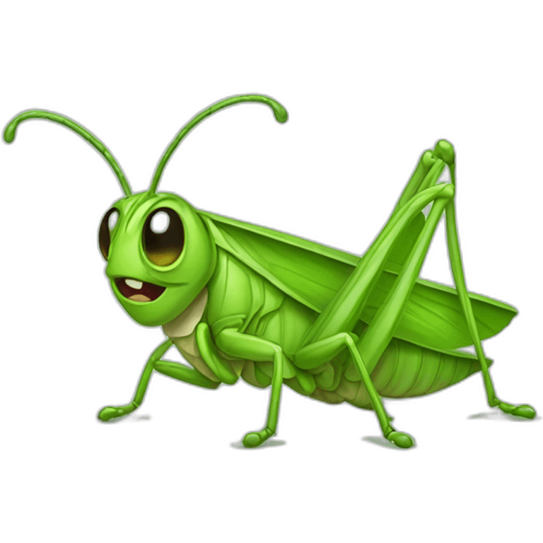 flustered grasshopper emoji