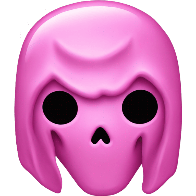 Pink ghostface emoji