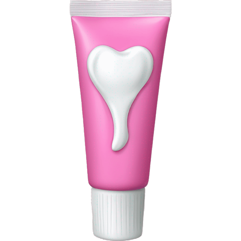 Pink tube of toothpaste  emoji