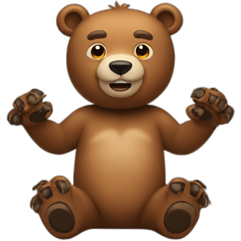 bear with 8 arms emoji