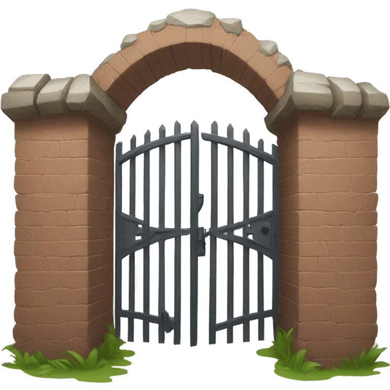 Crooked gate emoji