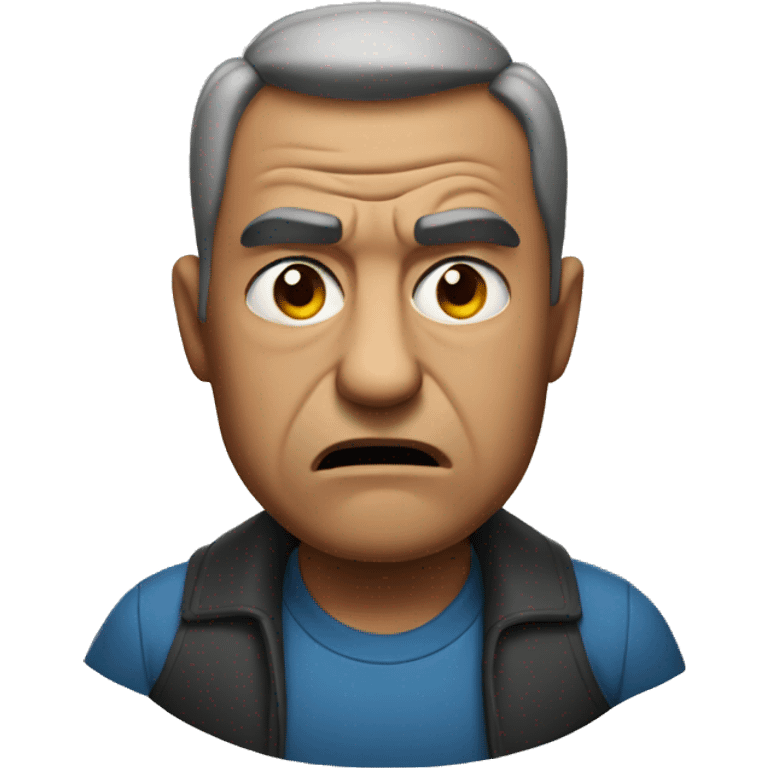 an angry father portrait emoji