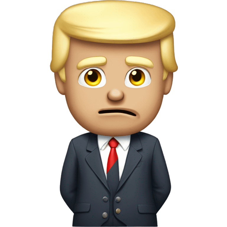 Trump ￼￼ shrugging shoulders ￼ emoji