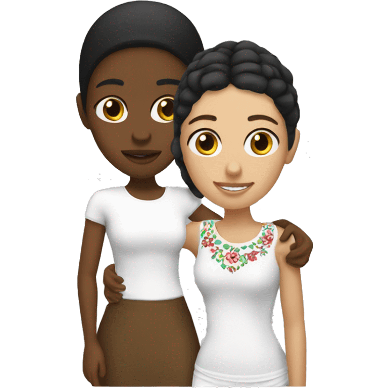 White and Mexican besties  emoji