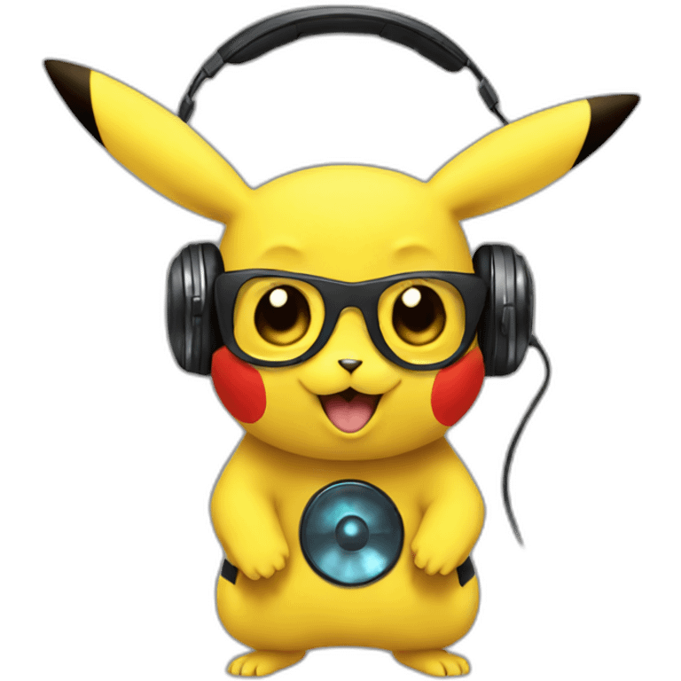 Pikachu DJ emoji