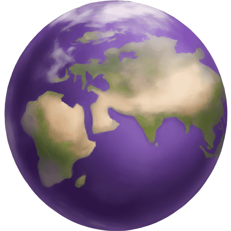 Purple Earth emoji