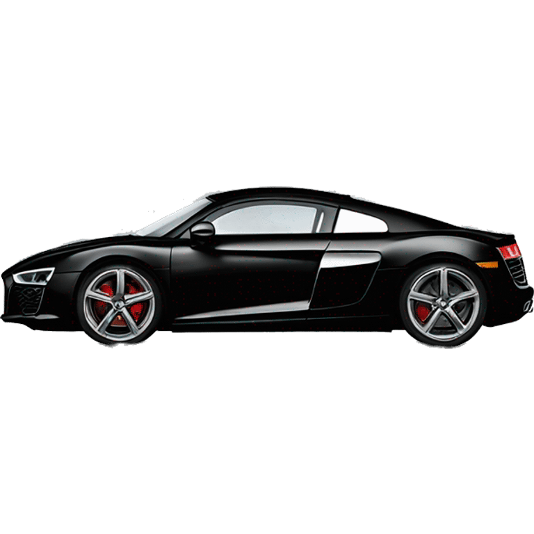 black audi r8 emoji