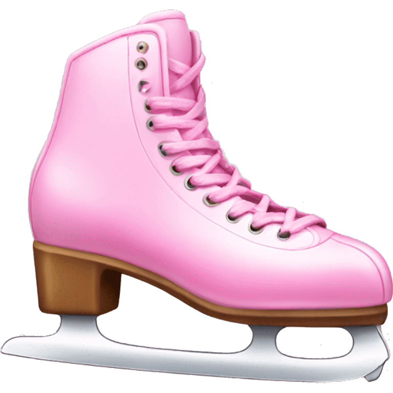 Pink ice skate emoji