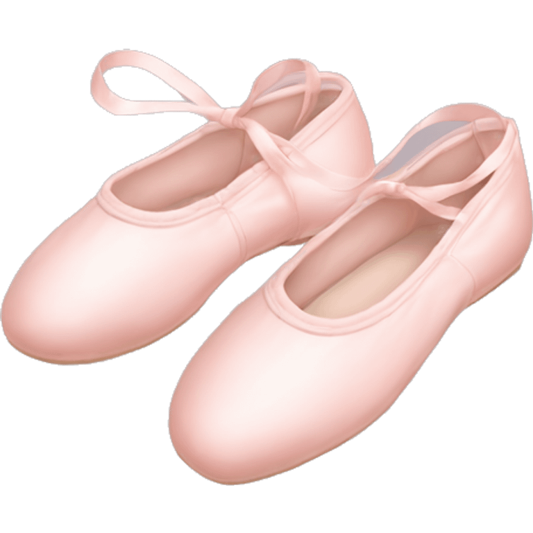 Pale pink ballet shoes emoji