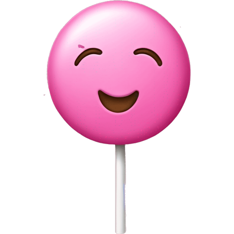 Pink lollipop emoji