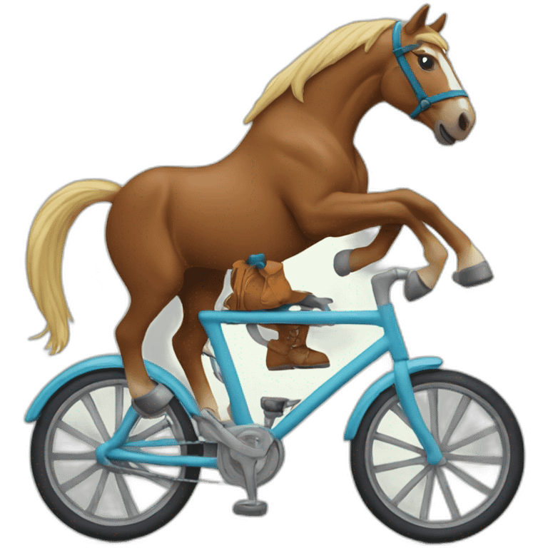 horse on a bike emoji