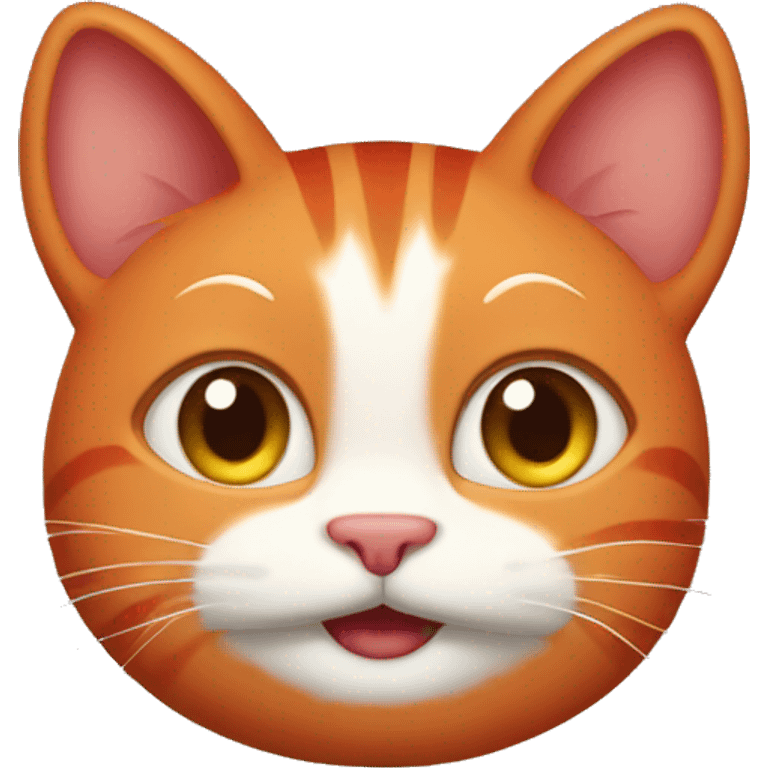 happy red cat emoji