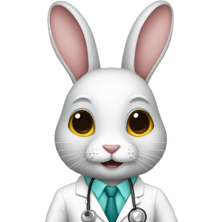 rabbit as doctor emoji