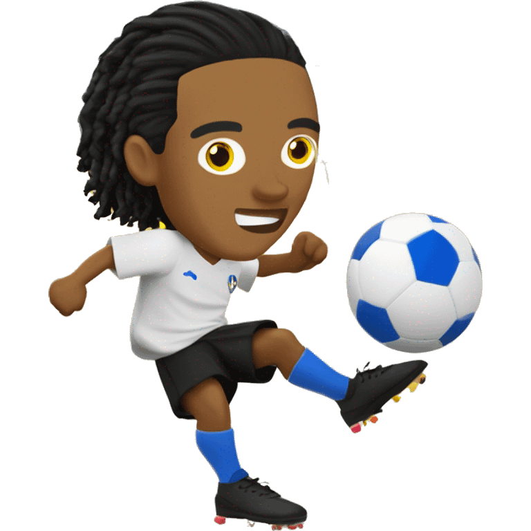 Ronaldinho gaucho jogando footvolley emoji