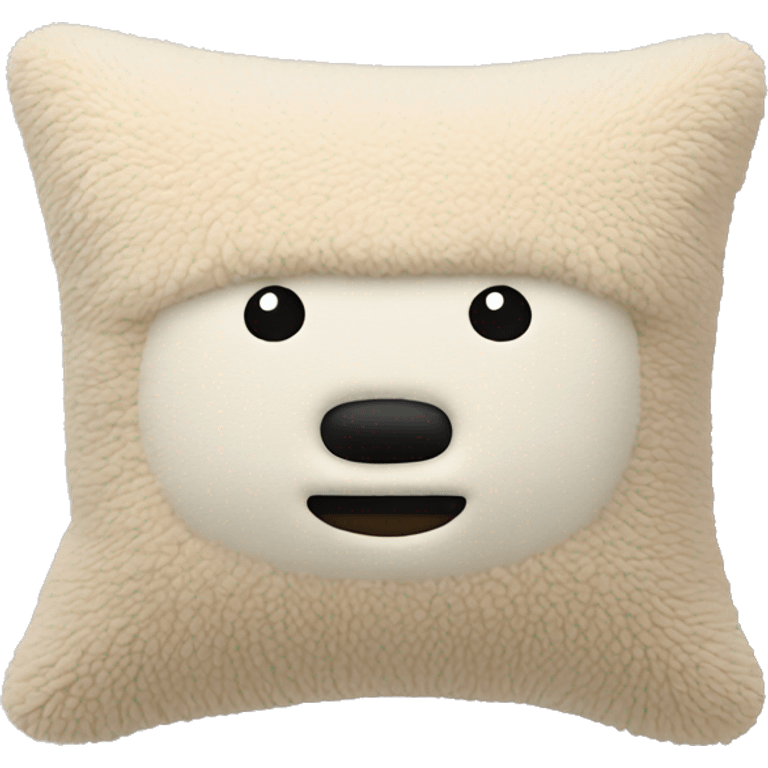 beige sherpa pillow emoji