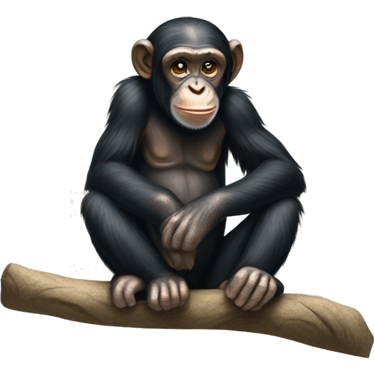 chimpanzee sitting emoji