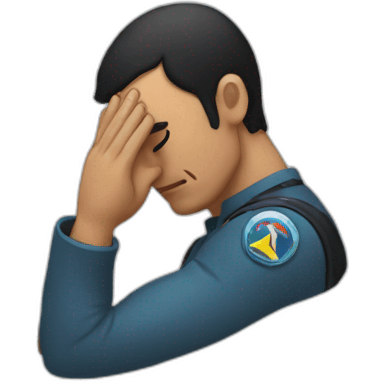 Vulcan facepalm emoji