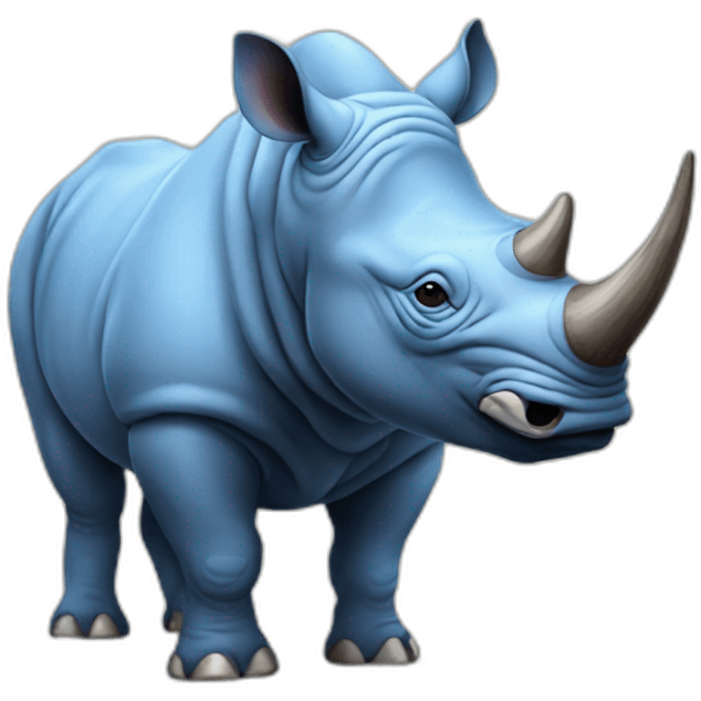 blue rhino emoji