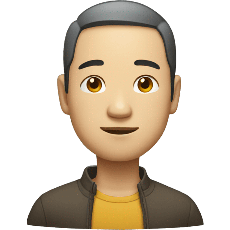 Chinese man standing sideway emoji