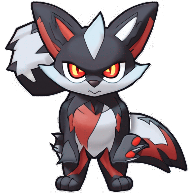 Noivern-Litten-Zorua-Zoroark-Nargacuga-Lycanroc-Torracat-Fakemon-hybrid emoji