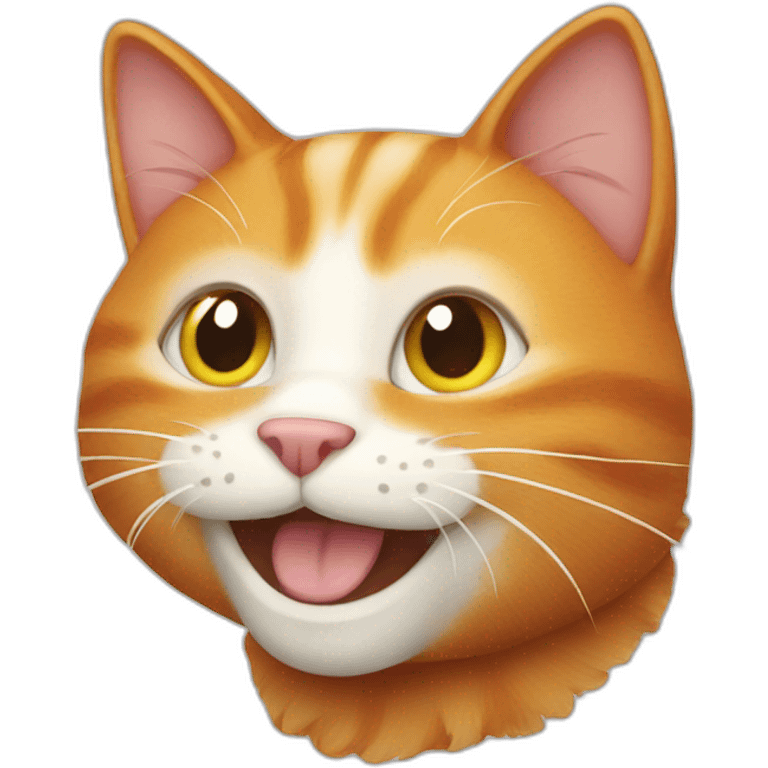 Happy Ginger cat  emoji