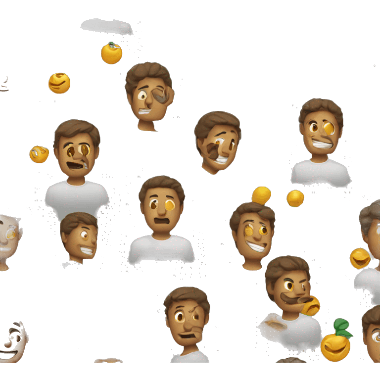 Homem jogando emoji