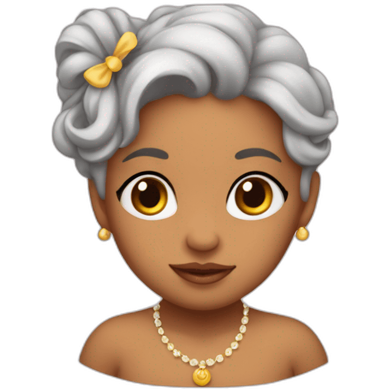 Bebé mamá morena emoji