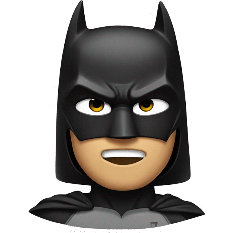 batman with eyeblack emoji