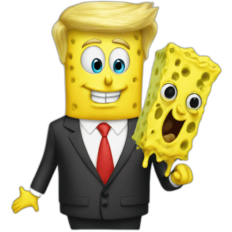 Trump as spongebob emoji