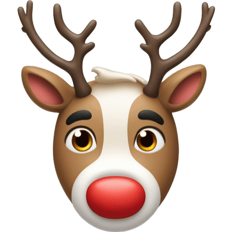 rudolpf the red nosed reindeer emoji