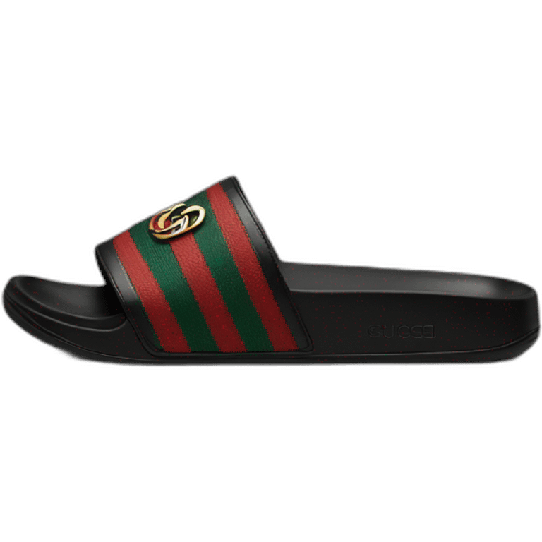 Black Gucci slide emoji