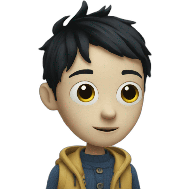 Coraline, button eyes emoji