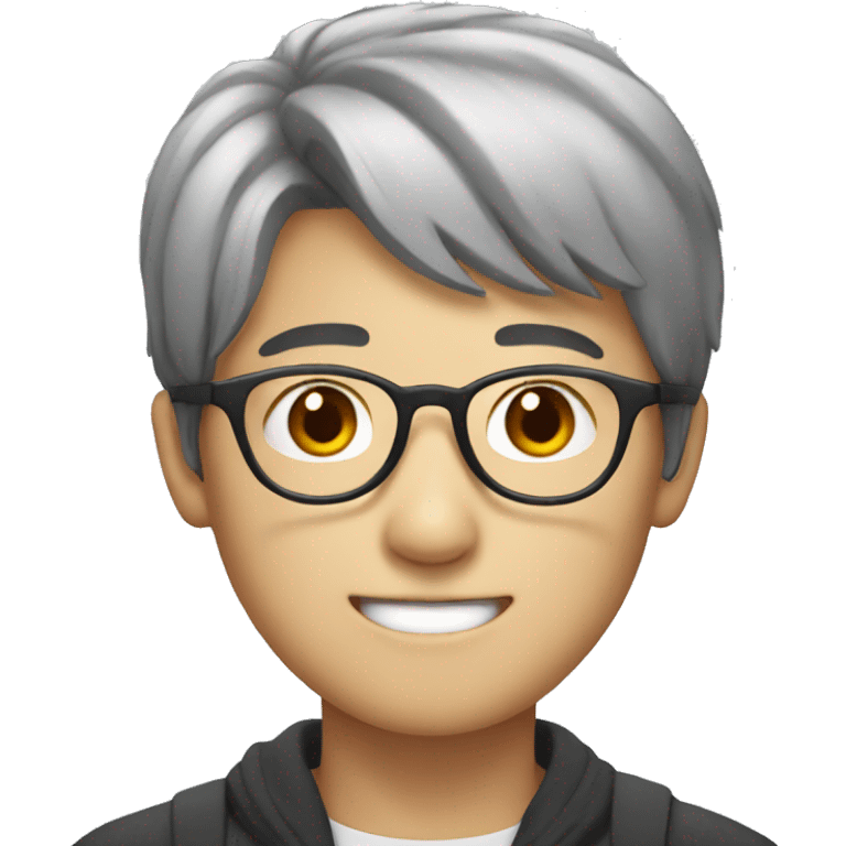 korean young man in glasses emoji