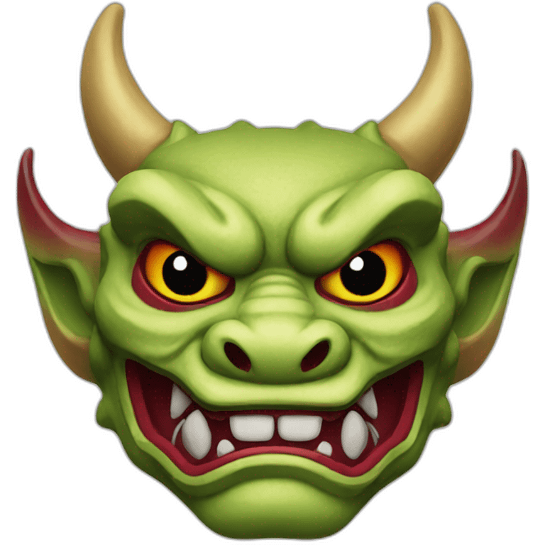 oni dragon japanese mask emoji