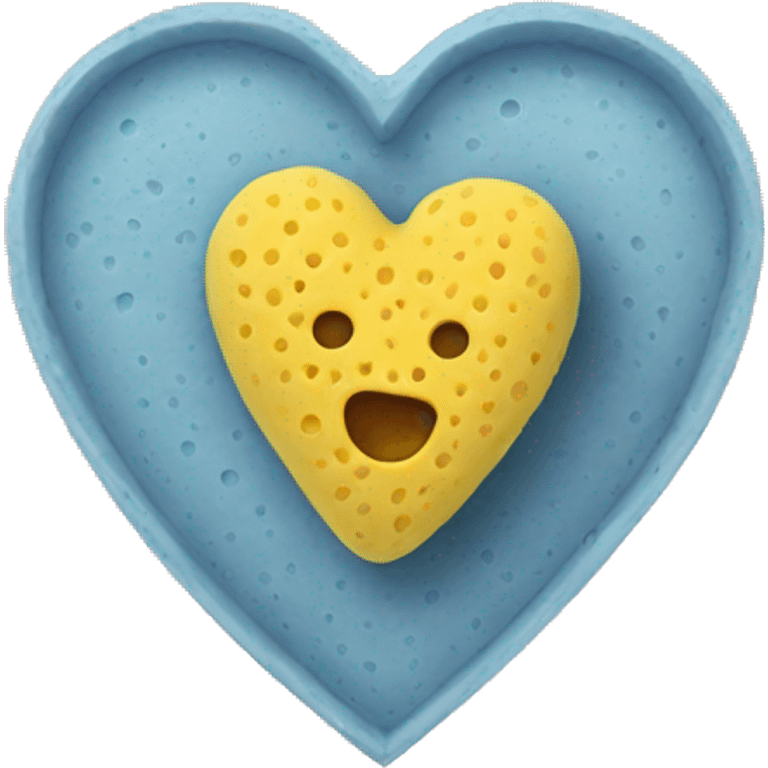 sponge in heart shape emoji