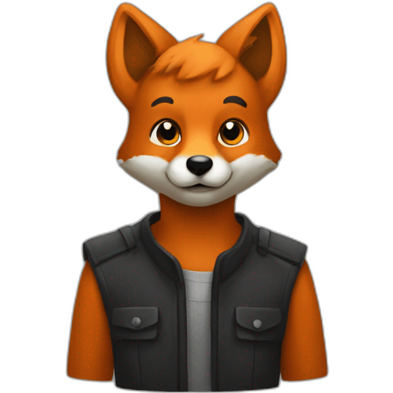 fox github style dark emoji