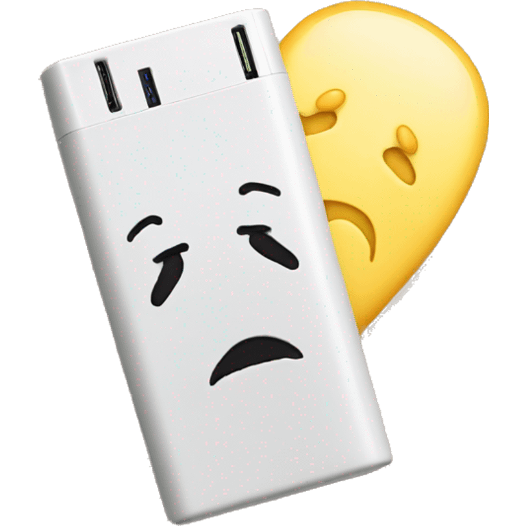 sad powerbank emoji