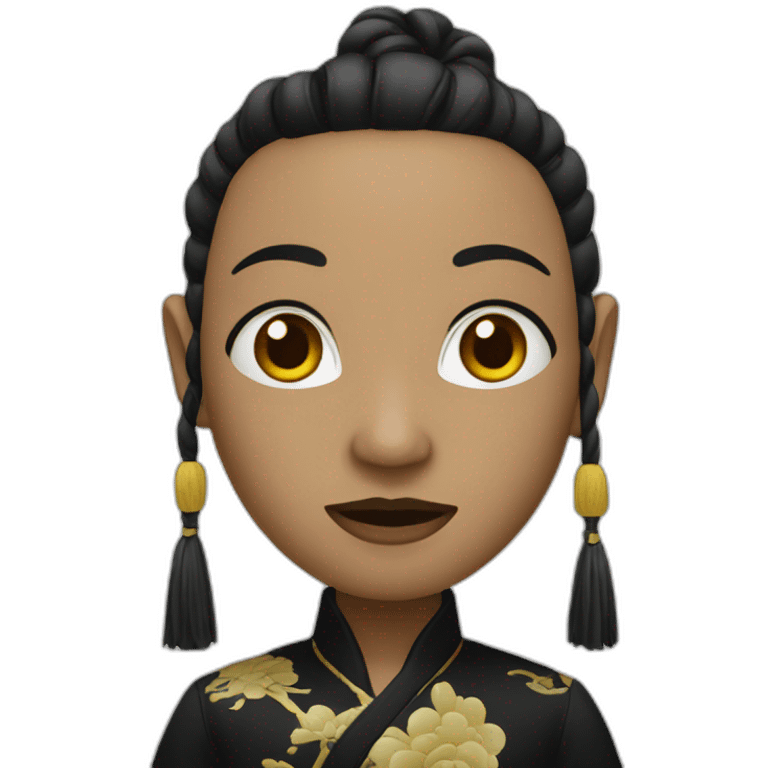 Chinois noir emoji