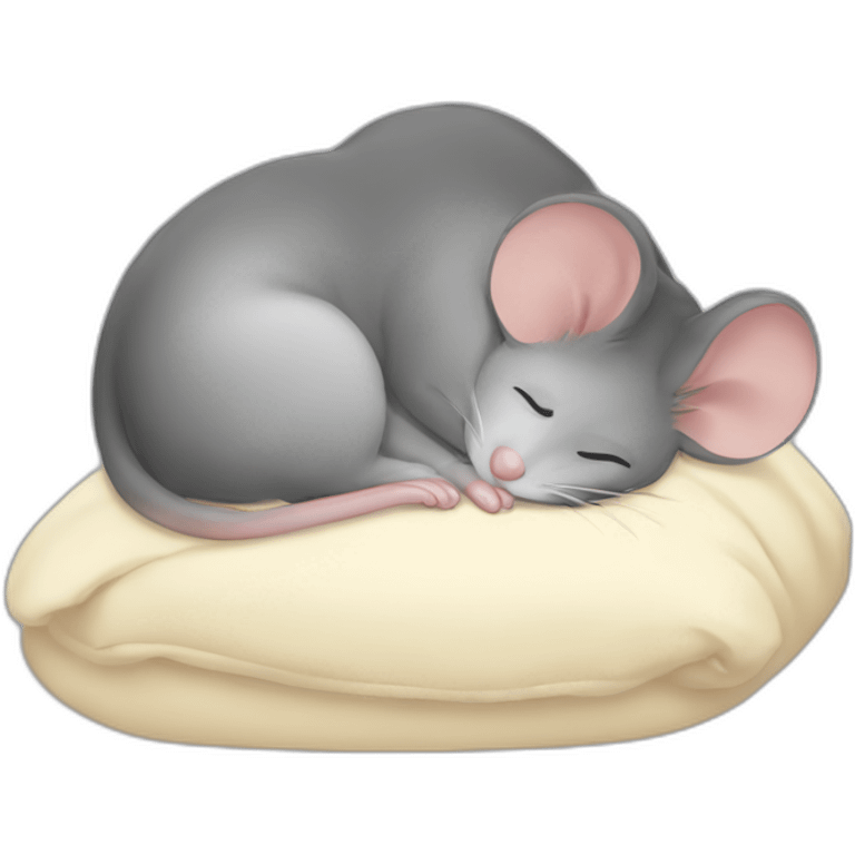 Mouse slepping emoji