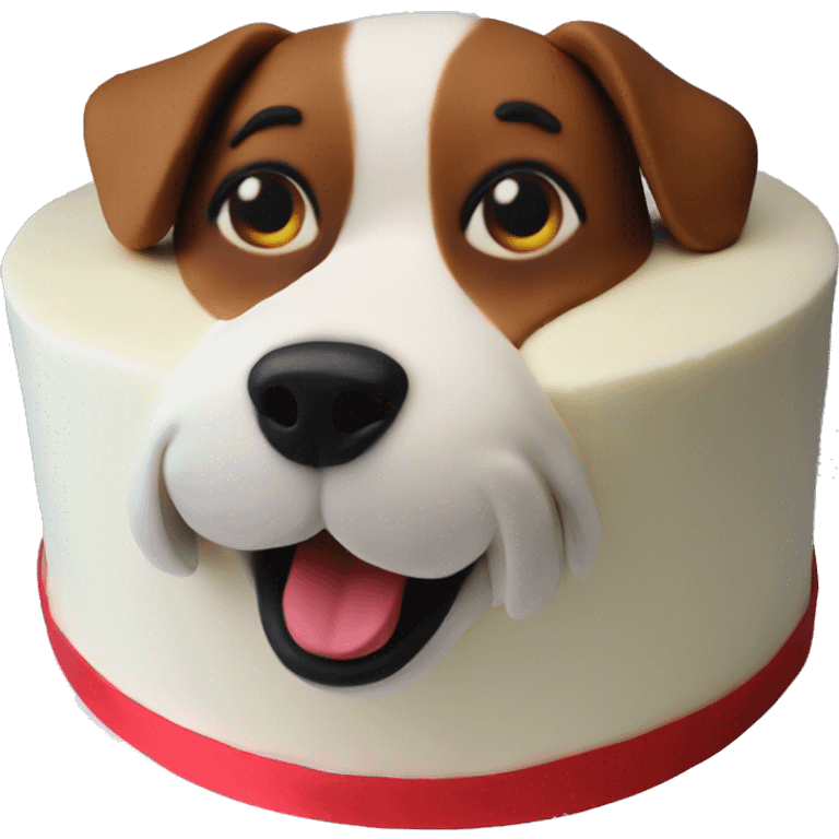 Dog cake emoji