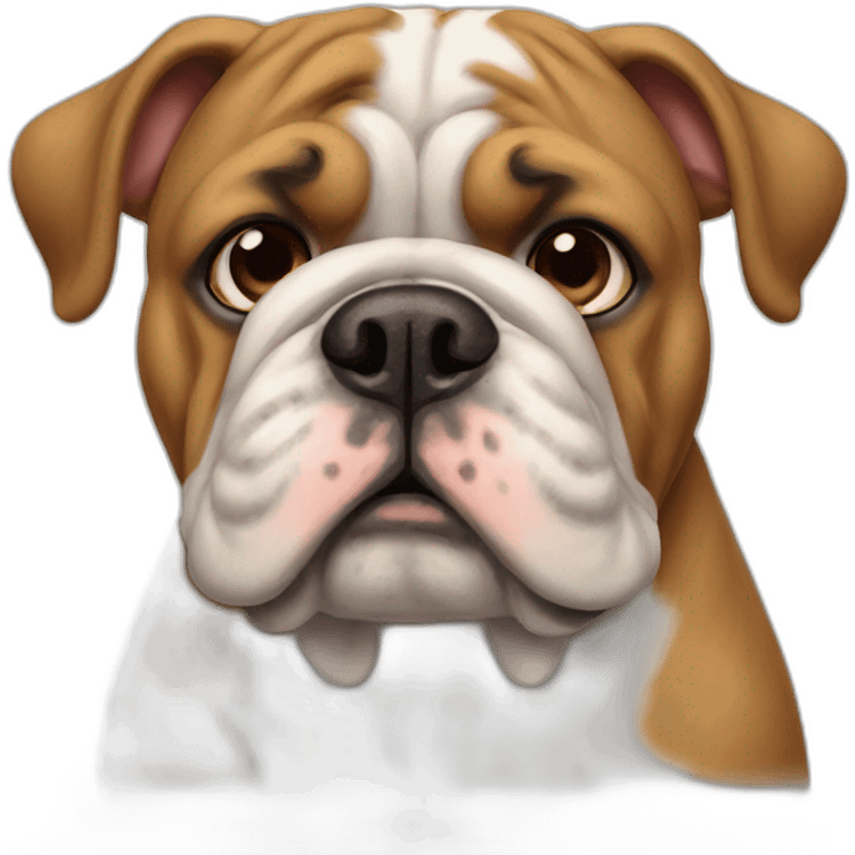 Dog Bulldog full-height emoji