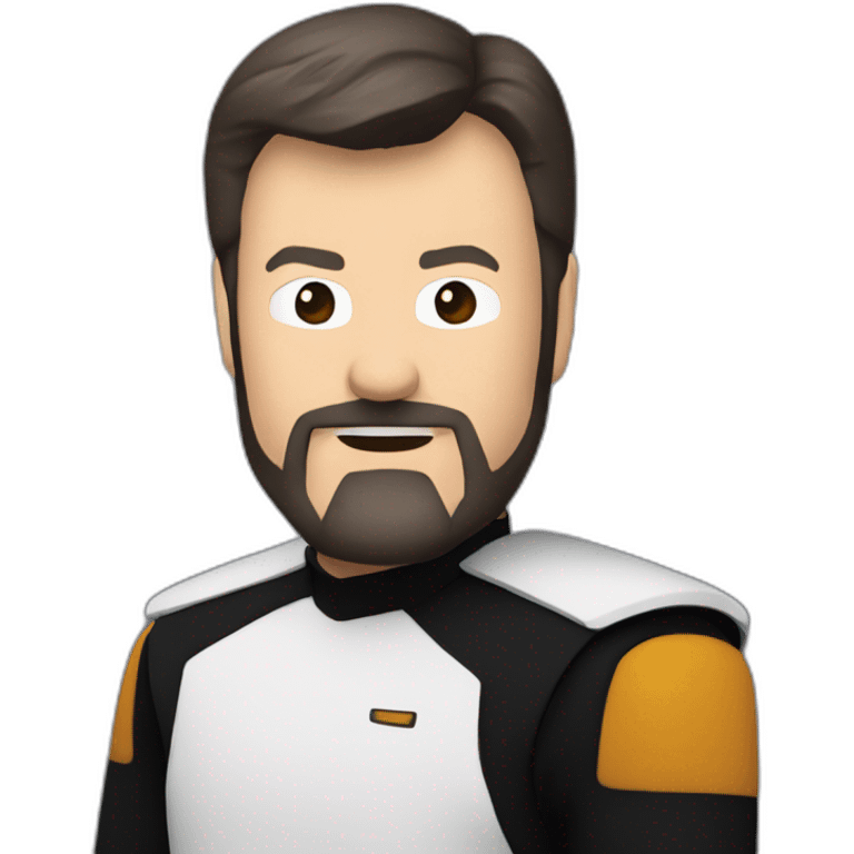 commander william riker jonathan frakes emoji