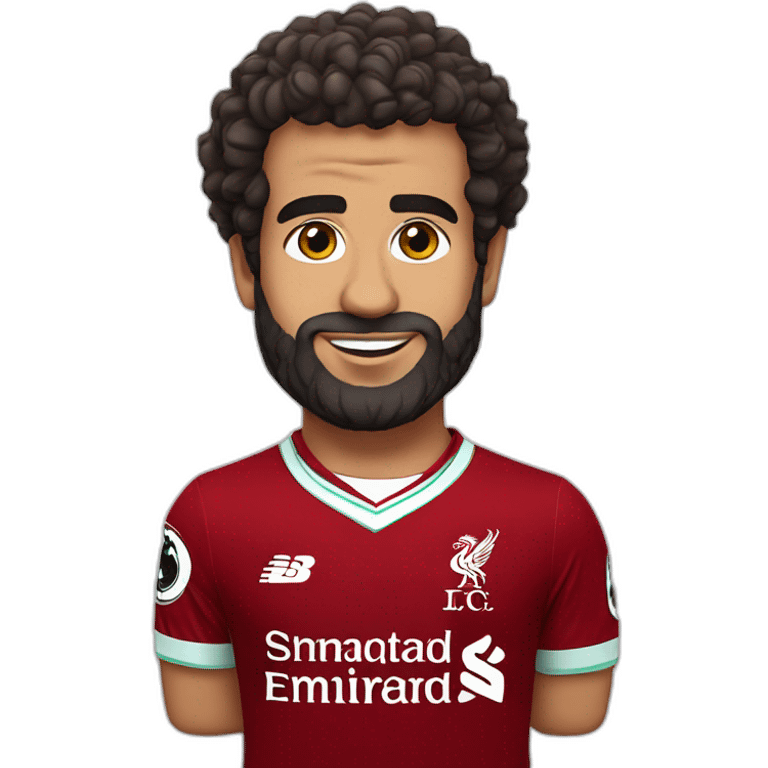 Mo Salah with Liverpool kit emoji