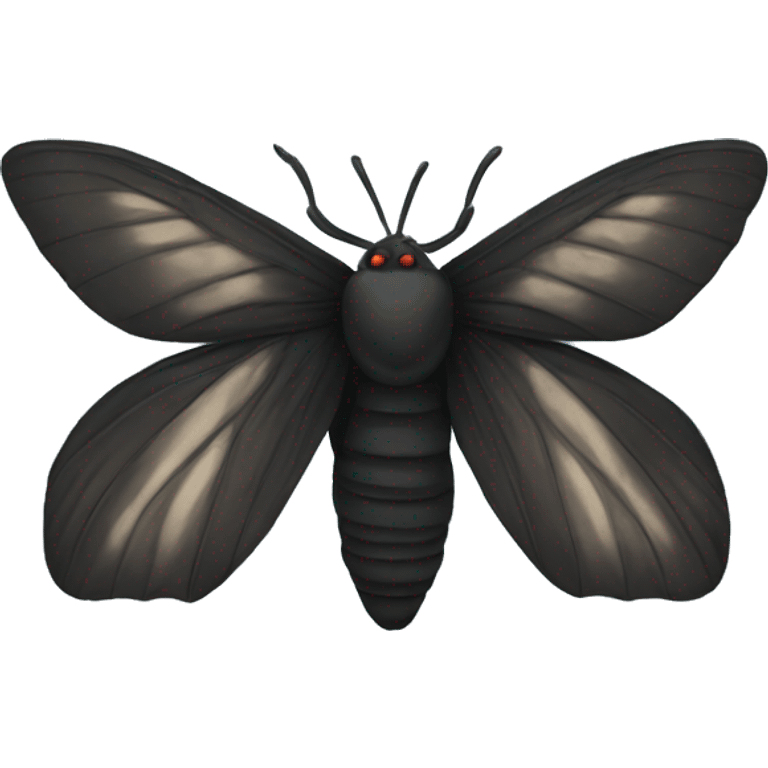 black moth emoji