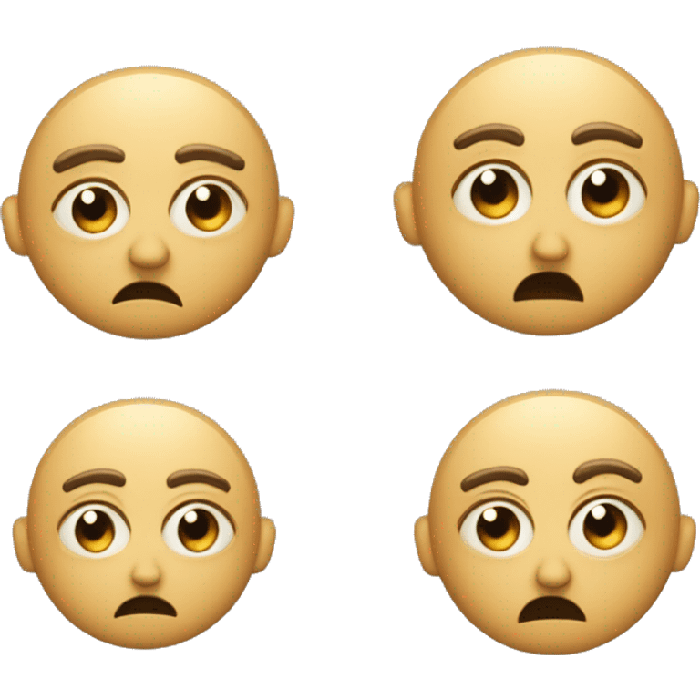 A skeptical face with raised eyebrows, one eye glancing sideways, and a neutral or slight frown, oozing judgment or disbelief. emoji