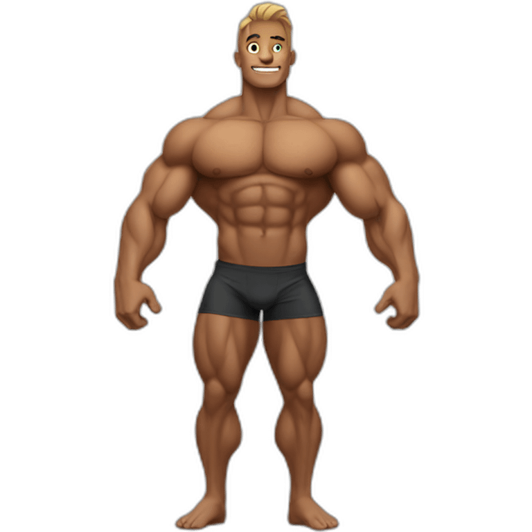 a bodybuilder man emoji